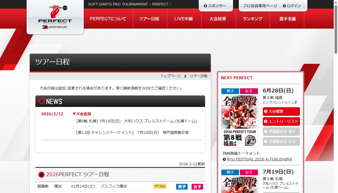 2026年PERFECTツアー神戸大会